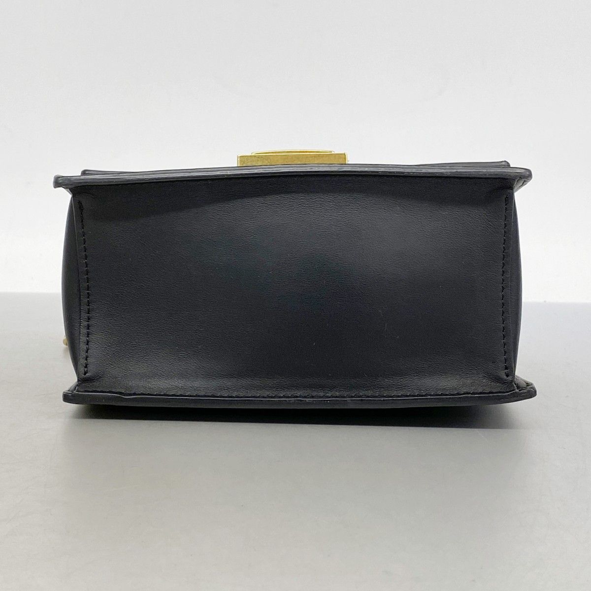 Fendi Shoulder Bag Canyu Leather Black Gold — view 3