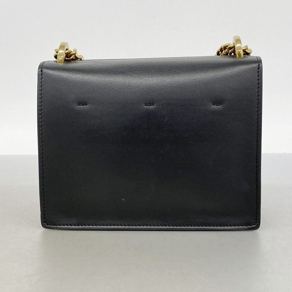 Fendi Shoulder Bag Canyu Leather Black Gold — view 9