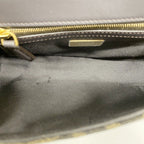 Fendi Shoulder Bag Zucca Midi Nylon Canvas Brown Gold — view 4
