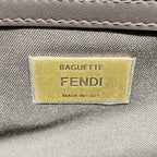 Fendi Shoulder Bag Zucca Midi Nylon Canvas Brown Gold — view 5