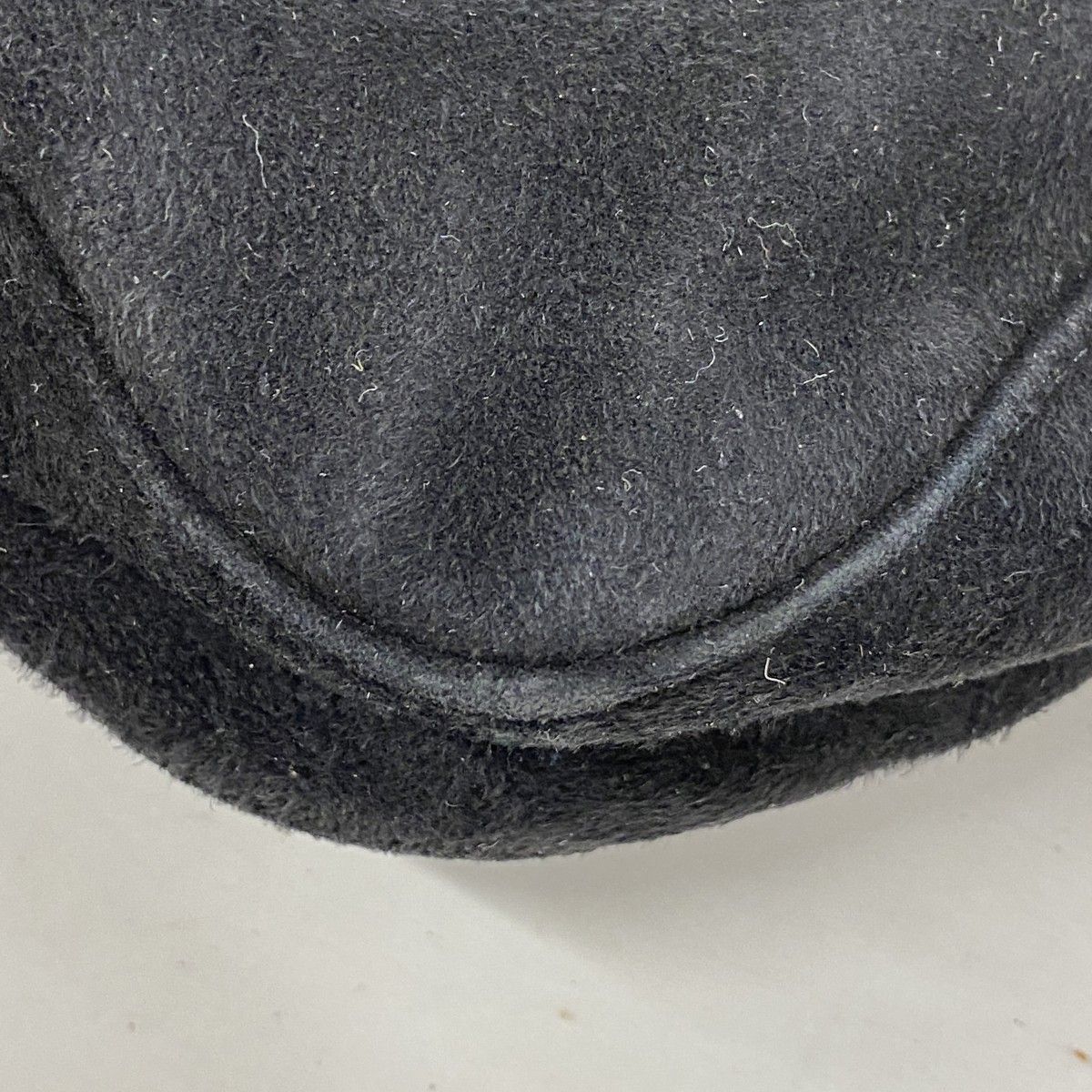 Fendi Handbag Mamma Bucket Suede Black Gold — view 6