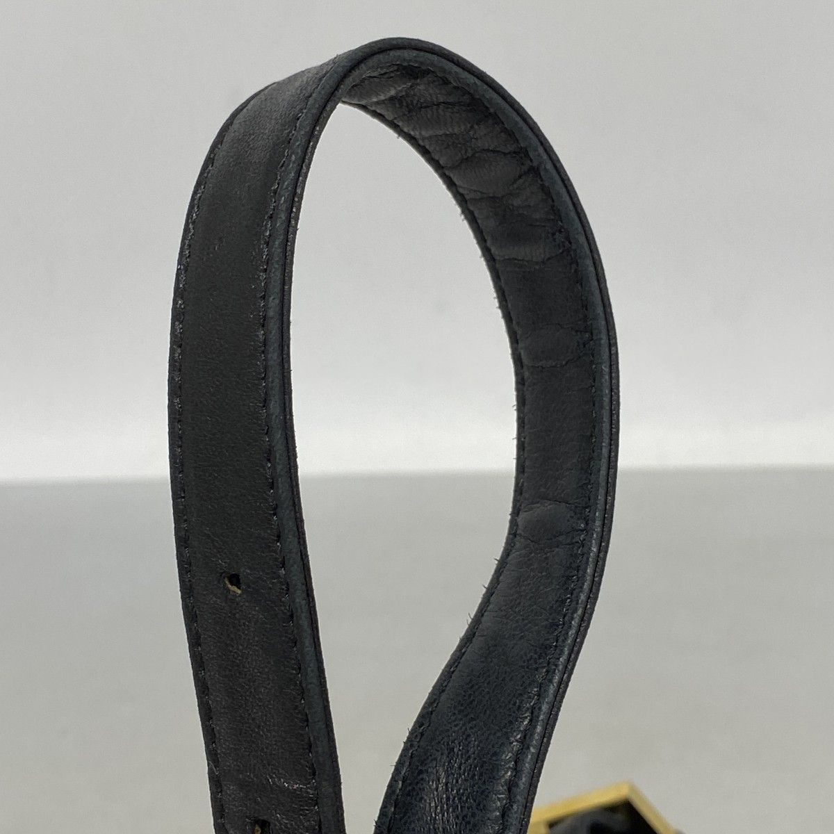 Fendi Handbag Mamma Bucket Suede Black Gold — view 7