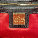 Fendi Handbag Mamma Bucket Suede Black Gold — view 5