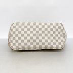 Louis Vuitton Tote Damier Azur Neverfull MM White Rose Velours — view 3