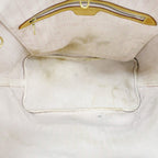 Louis Vuitton Tote Damier Azur Neverfull MM White Rose Velours — view 4