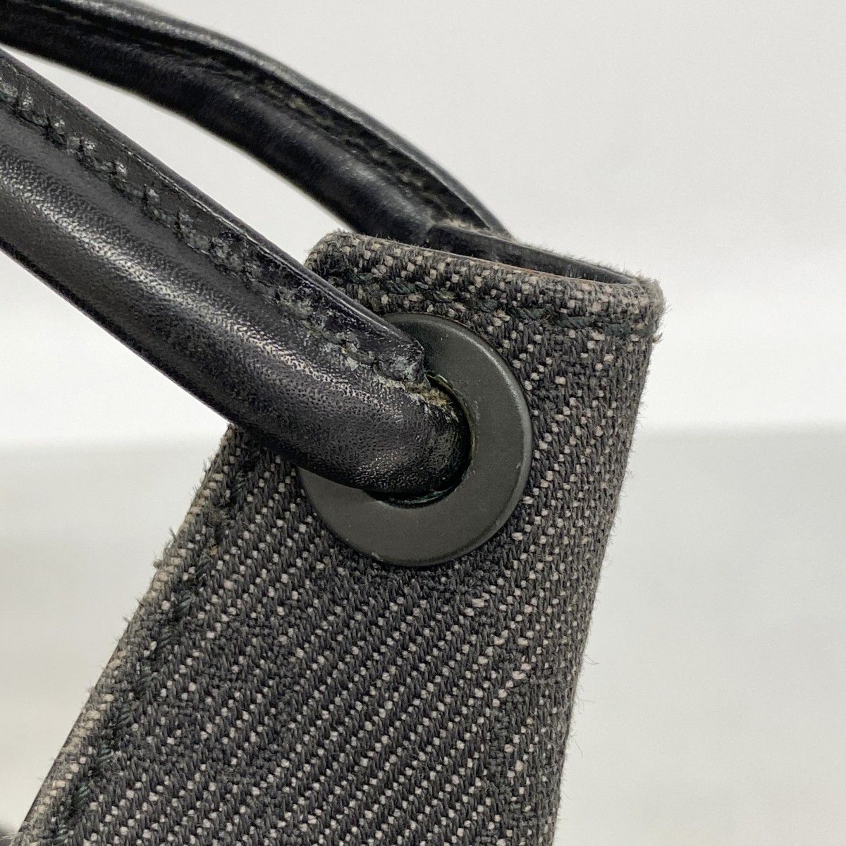 Gucci Shoulder Bag Denim Black Silver — view 9
