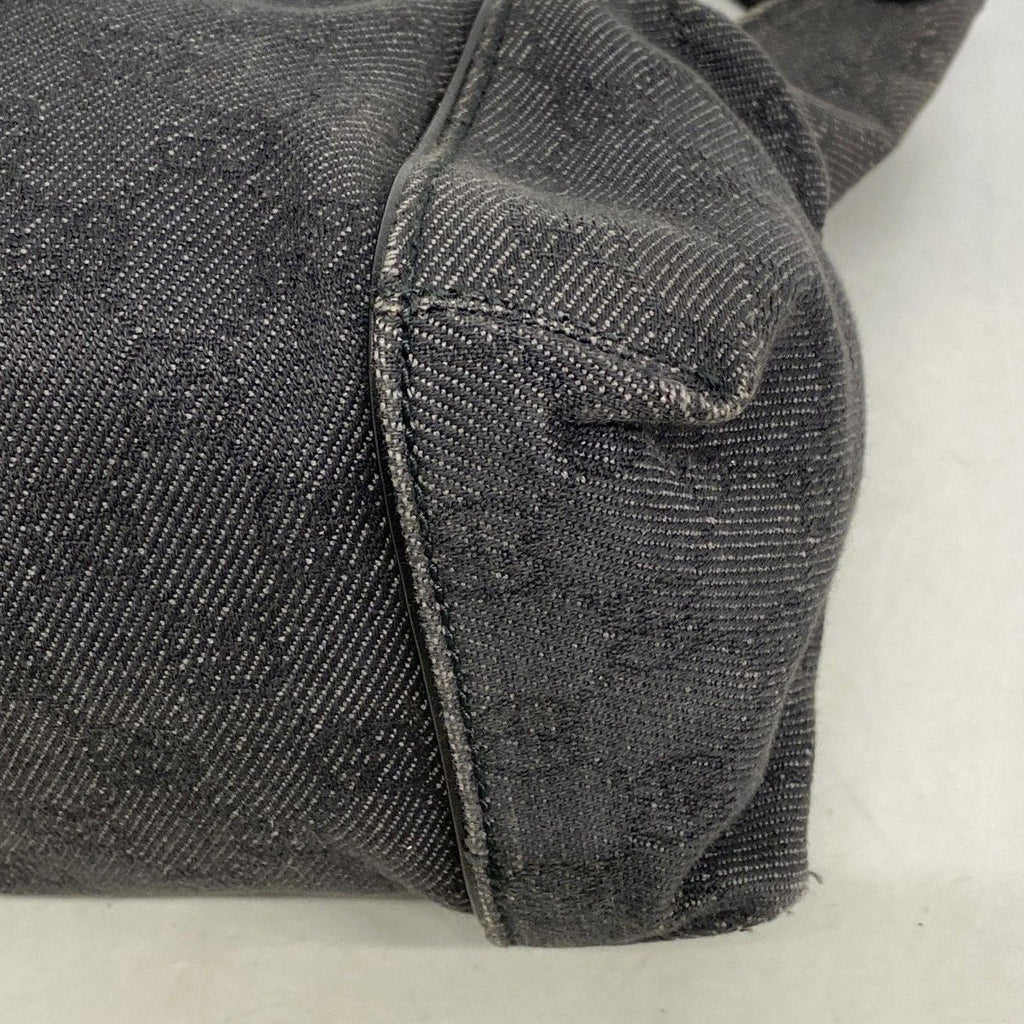 Gucci Shoulder Bag Denim Black Silver — view 6
