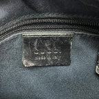Gucci Shoulder Bag Denim Black Silver — view 5