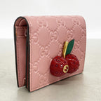 Gucci Wallet Guccissima Cherry Leather Pink Gold — view 2