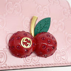 Gucci Wallet Guccissima Cherry Leather Pink Gold — view 6