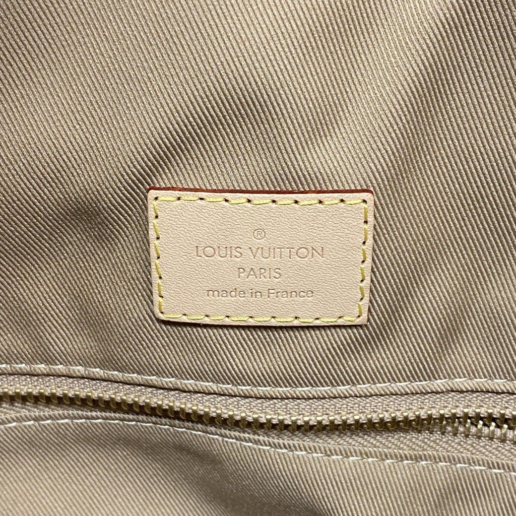 Louis Vuitton Shoulder Bag Monogram Gray Souffle PM Beige — view 5