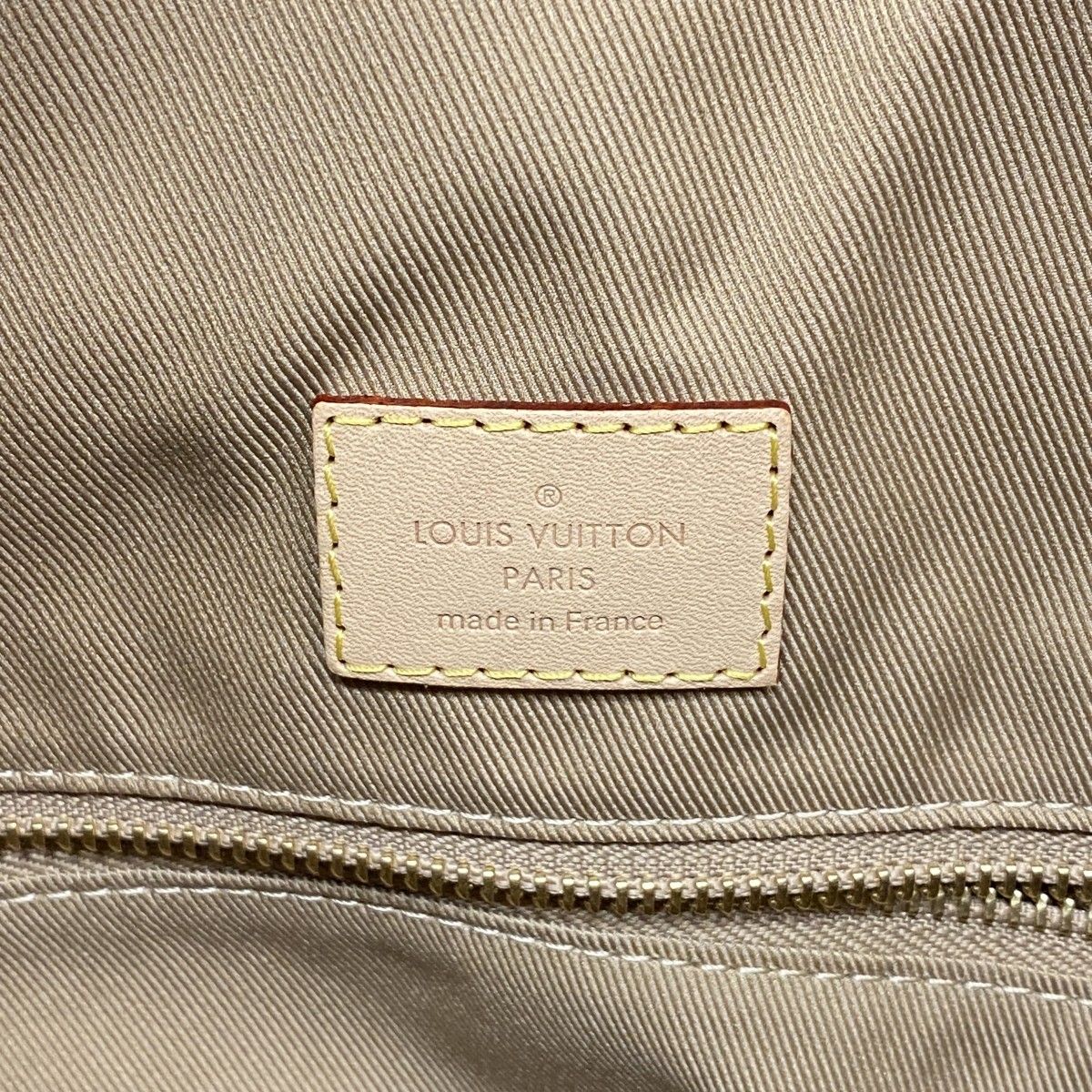 Louis Vuitton Shoulder Bag Monogram Gray Souffle PM Beige — view 5