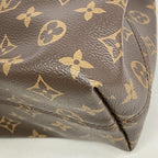 Louis Vuitton Shoulder Bag Monogram Gray Souffle PM Beige — view 6