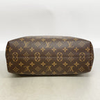 Louis Vuitton Shoulder Bag Monogram Gray Souffle PM Beige — view 3