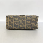 Fendi Handbag Zucca Mamma Bucket Nylon Canvas Brown Silver — view 3