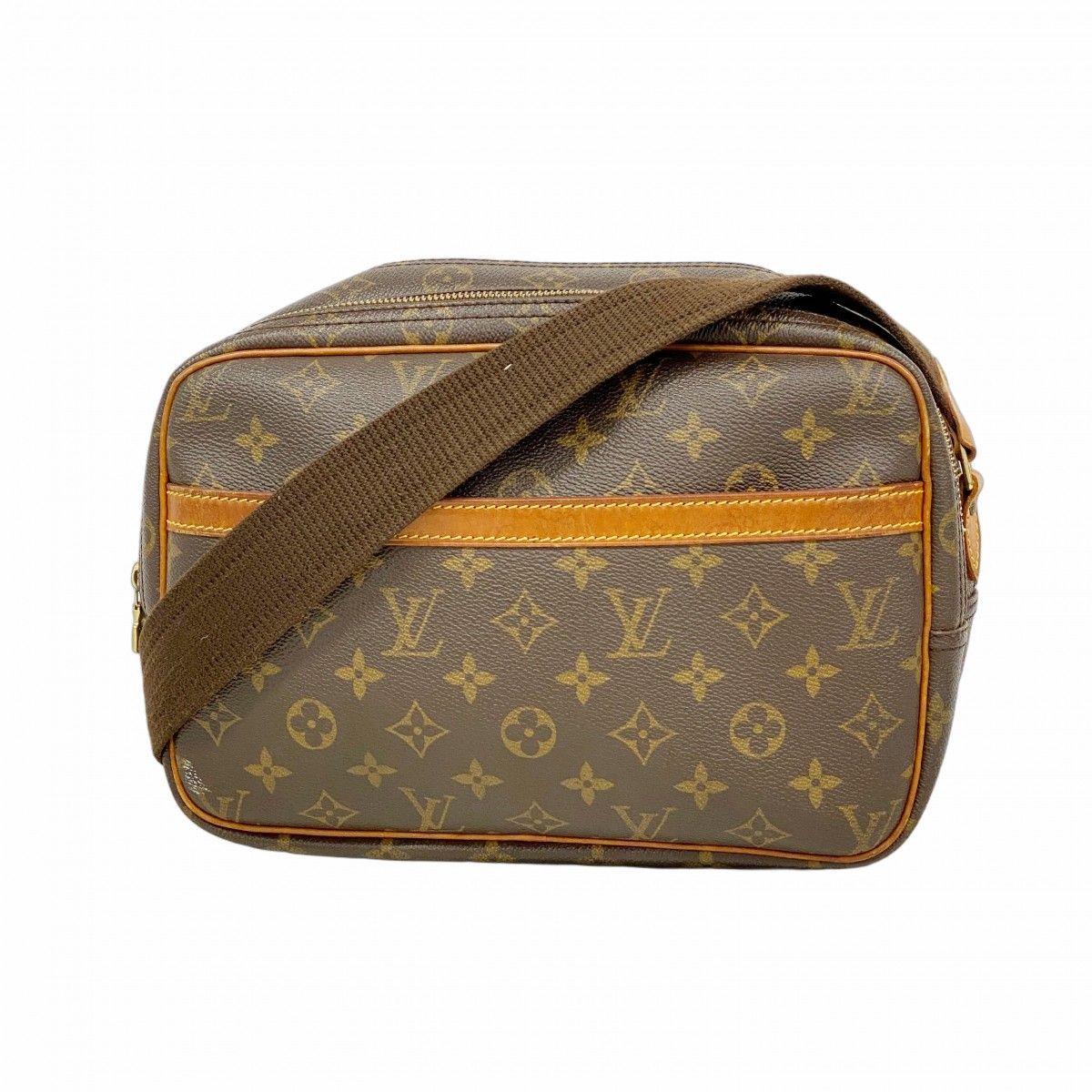 Louis Vuitton Shoulder Bag Monogram Reporter PM Brown