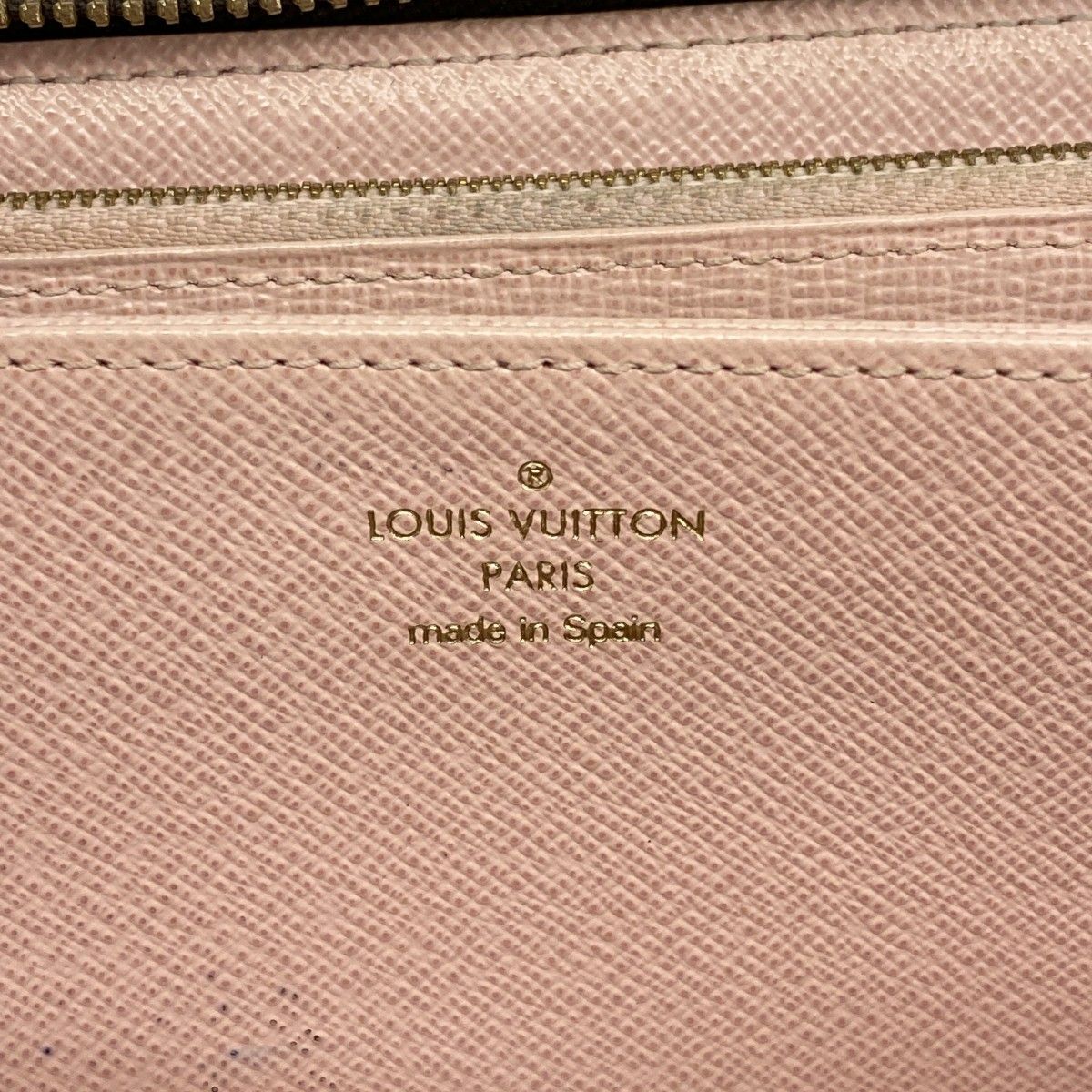 Louis Vuitton Wallet Damier Zippy Rose Velours — view 4