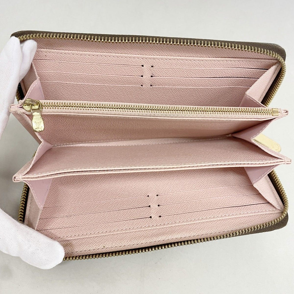 Louis Vuitton Wallet Damier Zippy Rose Velours — view 3