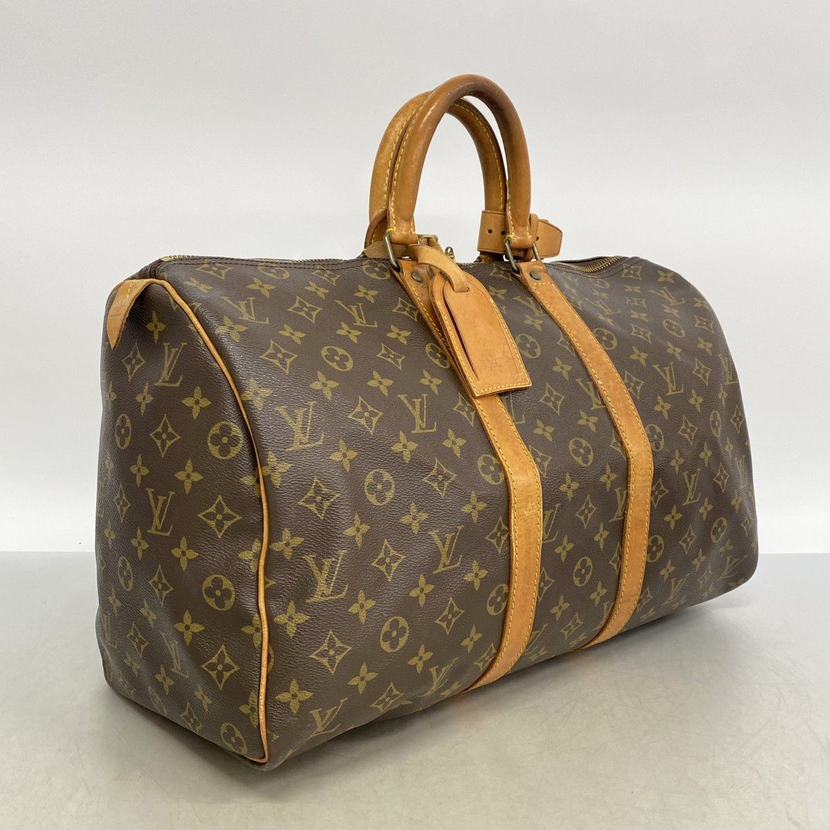 Louis Vuitton Boston Bag Monogram Keepall 45 Brown — view 2