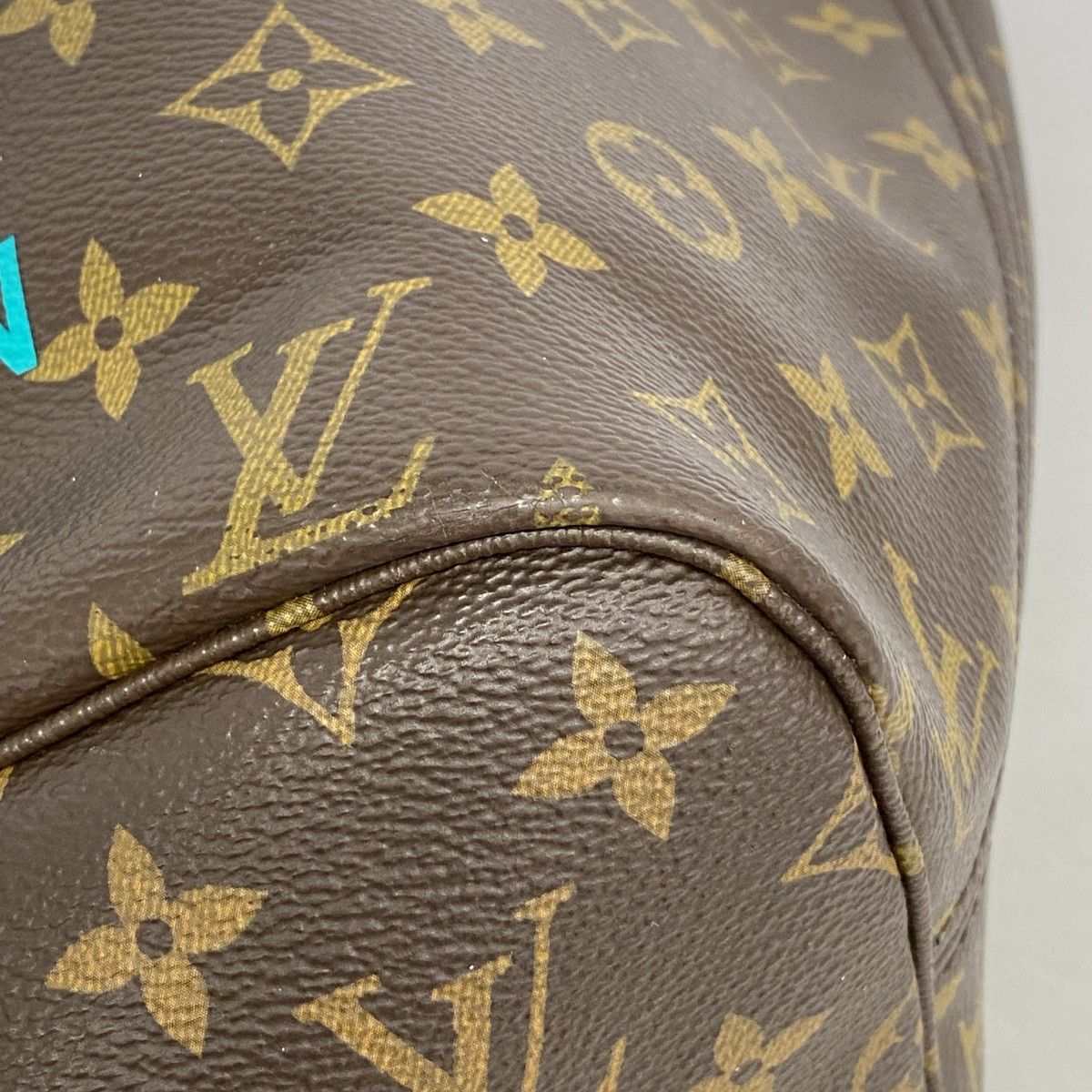 Louis Vuitton Tote Monogram Neverfull MM Turcoise — view 6