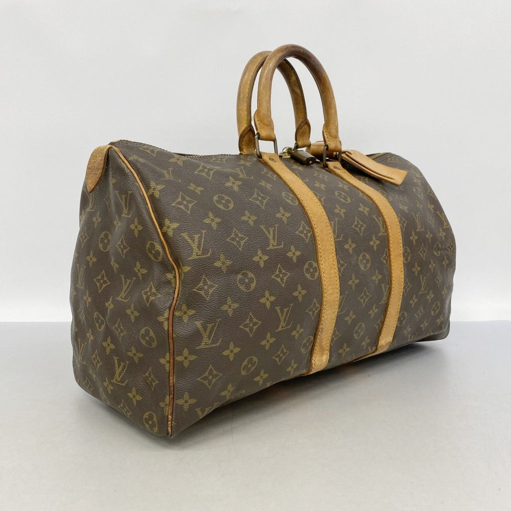 Louis Vuitton Boston Bag Monogram Keepall 45 Brown — view 2