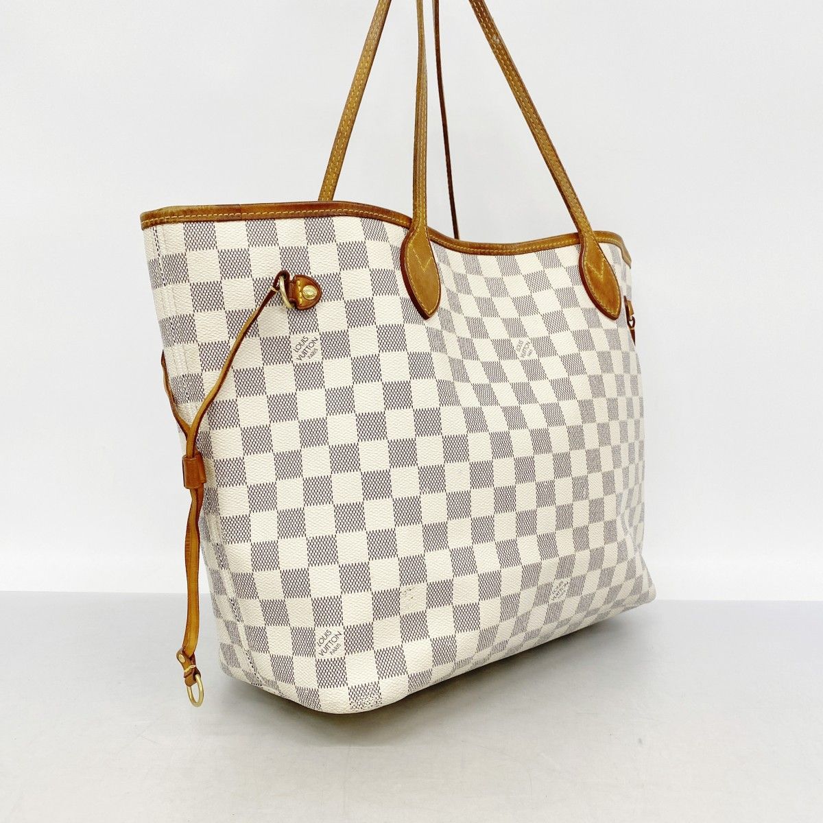 Louis Vuitton Tote Damier Azur Neverfull MM White — view 2