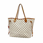 Louis Vuitton Tote Damier Azur Neverfull MM White