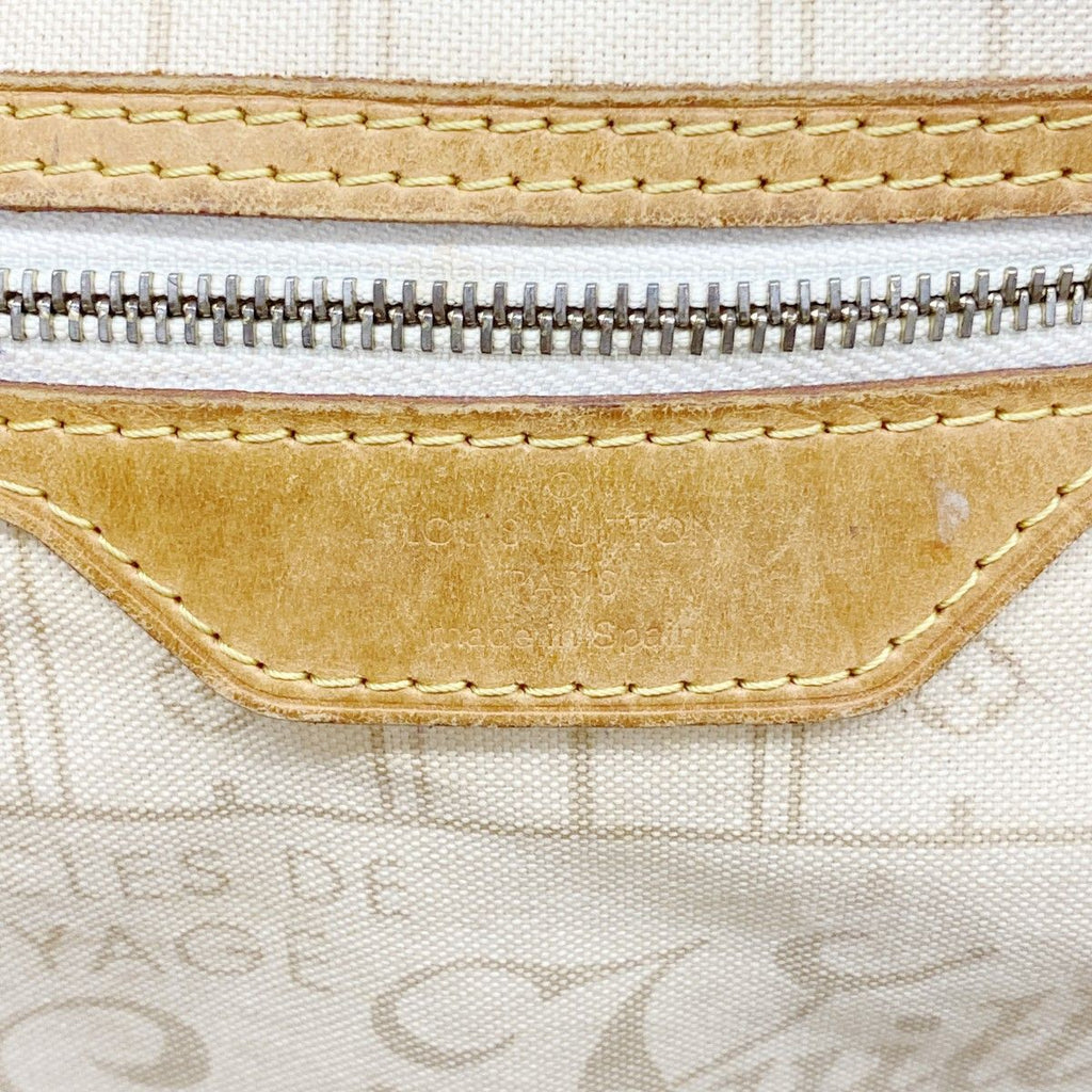 Louis Vuitton Tote Damier Azur Neverfull MM White — view 5