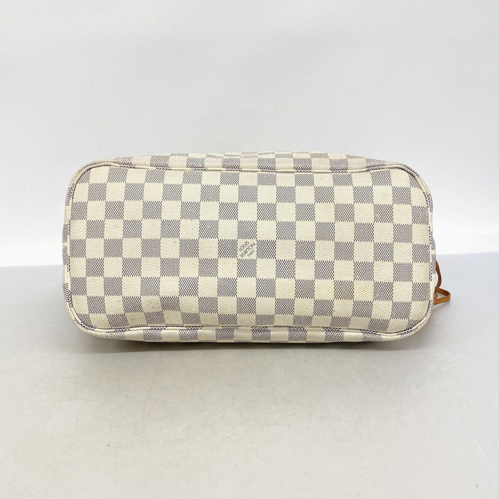 Louis Vuitton Tote Damier Azur Neverfull MM White — view 3
