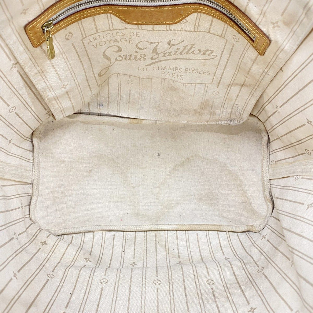 Louis Vuitton Tote Damier Azur Neverfull MM White — view 4