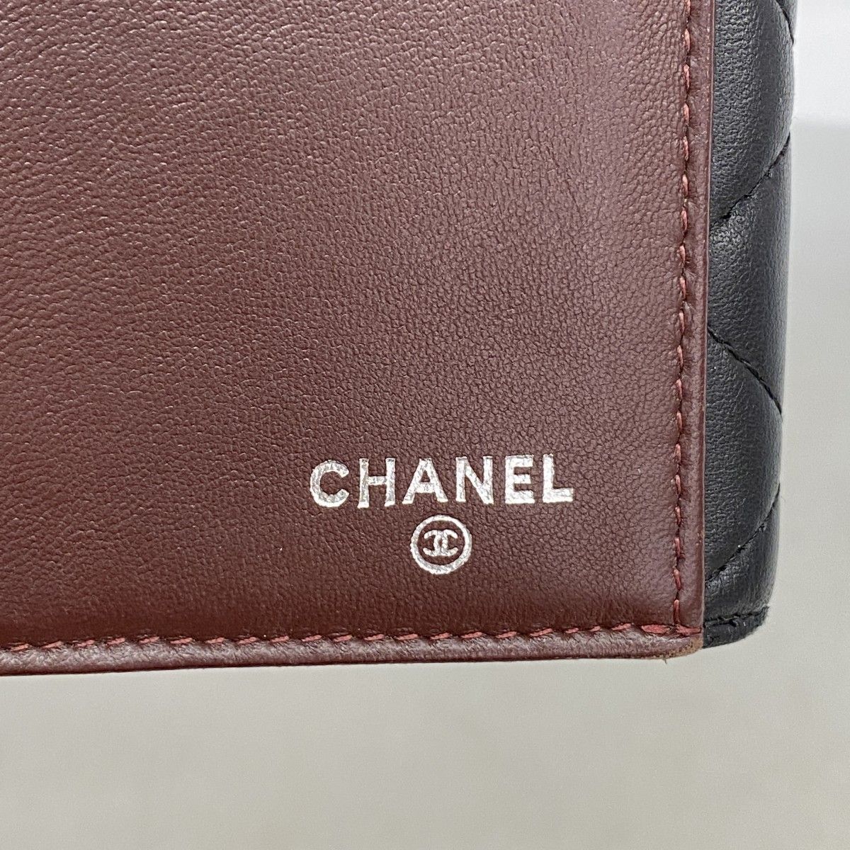 Chanel Wallet Quilted Lambskin Black Silver — view 4