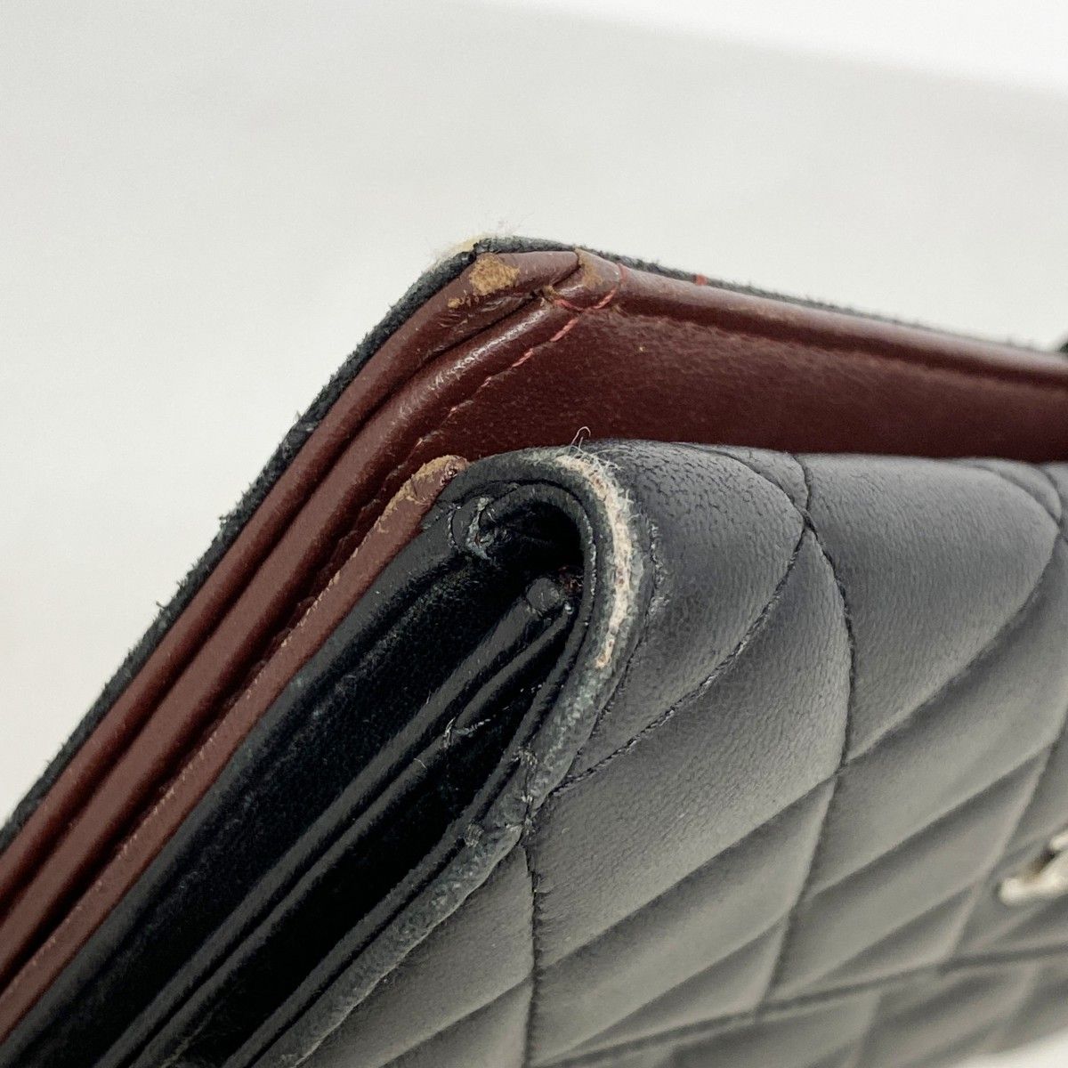 Chanel Wallet Quilted Lambskin Black Silver — view 8