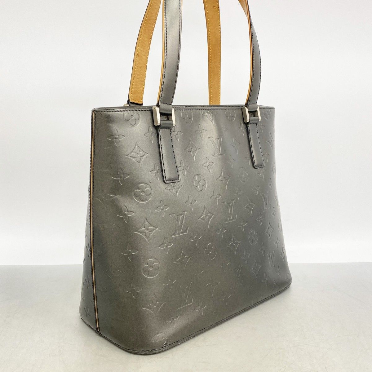 Louis Vuitton Tote Monogram Matte Stockton Noir — view 2