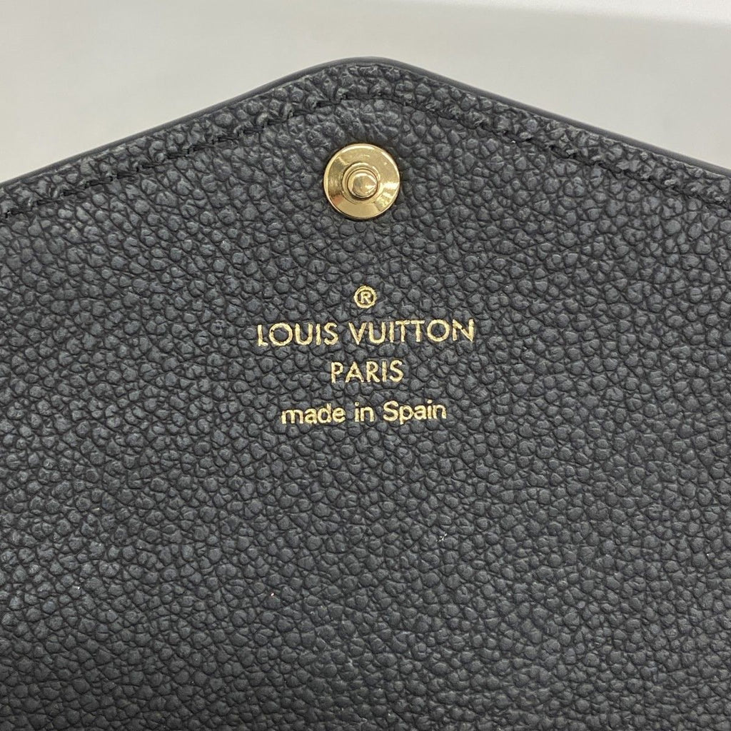 Louis Vuitton Wallet Monogram Empreinte Bicolor Portefeuille Sarah Black Beige — view 4