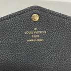 Louis Vuitton Wallet Monogram Empreinte Bicolor Portefeuille Sarah Black Beige — view 4