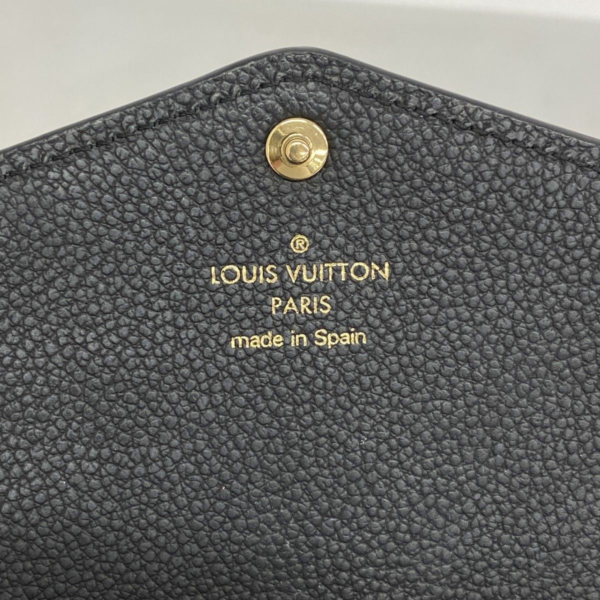 Louis Vuitton Wallet Monogram Empreinte Bicolor Portefeuille Sarah Black Beige — view 4