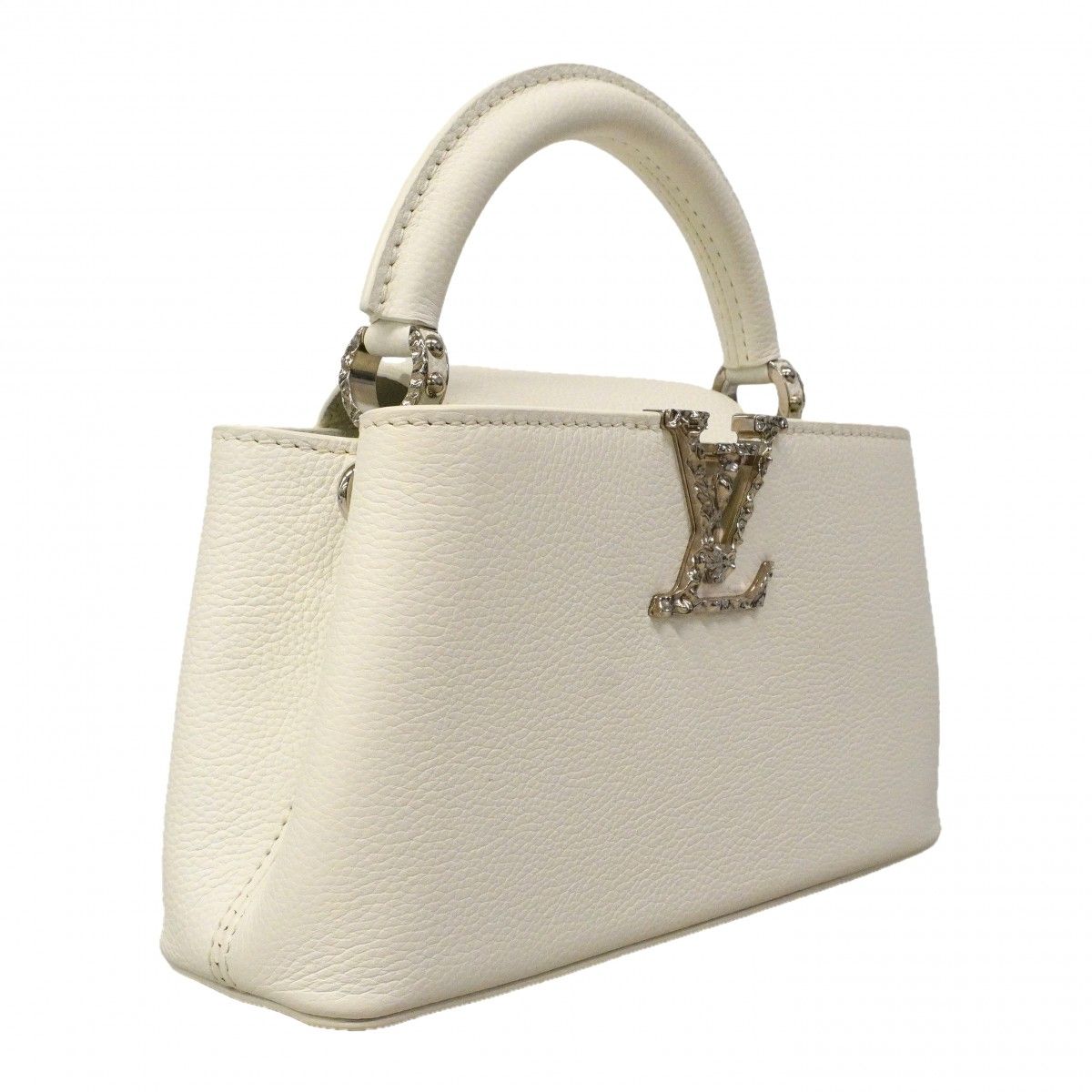 Louis Vuitton Handbag Capucines East West Mini Optical White 2-Way — view 2