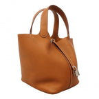 Hermes Handbag Picotin Lock MM Taurillon Clemence Gold — view 2