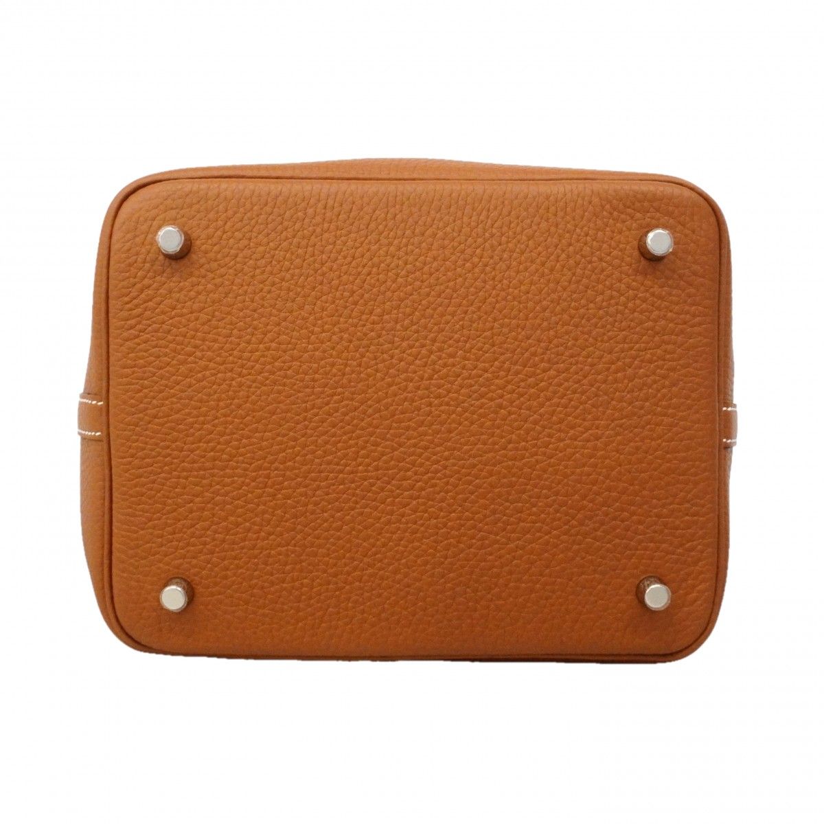 Hermes Handbag Picotin Lock MM Taurillon Clemence Gold — view 3