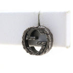 Gucci Interlocking Earrings Silver — view 3