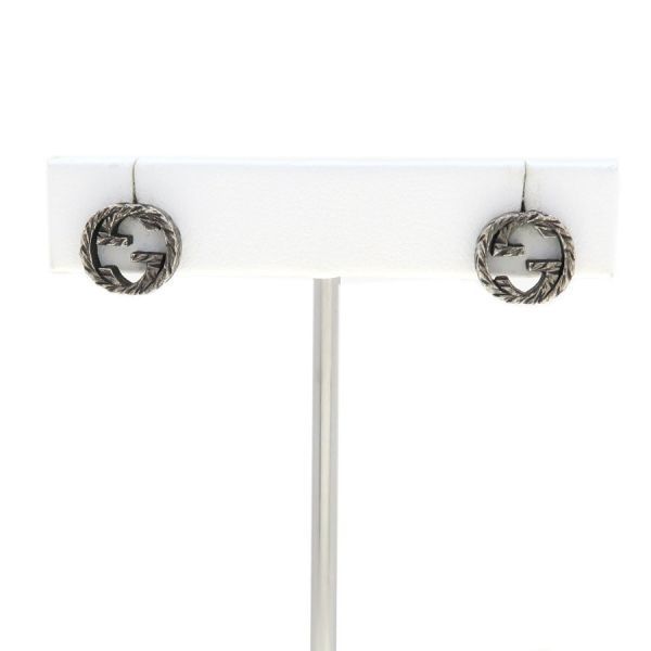 Gucci Interlocking Earrings Silver
