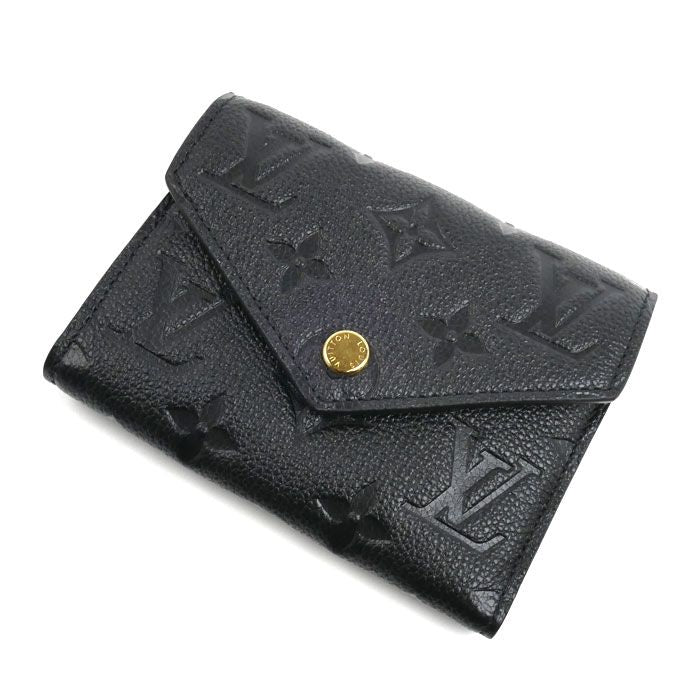 Louis Vuitton Portefeuille Victorine Trifold Wallet Empreinte Noir