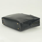Hermes Plume Doc 38 Business Briefcase Box Calf Noir Black Silver