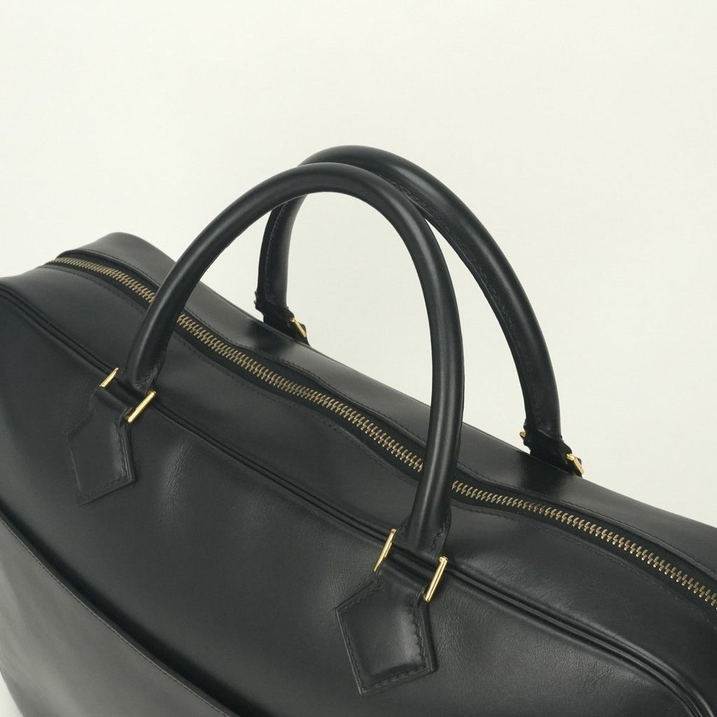 Hermes Plume Doc 38 Business Briefcase Box Calf Noir Black Silver