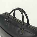 Hermes Plume Doc 38 Business Briefcase Box Calf Noir Black Silver