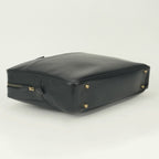 Hermes Plume Doc 38 Business Briefcase Box Calf Noir Black Silver