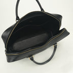 Hermes Plume Doc 38 Business Briefcase Box Calf Noir Black Silver