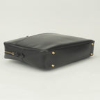 Hermes Plume Dog 38 Business Briefcase Box Calf Havana Brown Gold — view 6