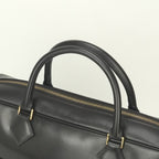 Hermes Plume Dog 38 Business Briefcase Box Calf Havana Brown Gold — view 4