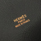 Hermes Plume Dog 38 Business Briefcase Box Calf Havana Brown Gold — view 7